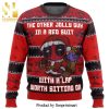 Deadpool Jolly Guy In A Red Suit Knitted Ugly Christmas Sweater