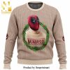 Deadpool Jolly Red Guy Premium Knitted Ugly Christmas Sweater