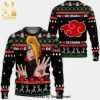 Delta Air Lines With Santa Over Los Angeles Knitted Ugly Christmas Sweater