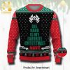 Die Hard Is Not A Christmas Movie Snowflake Knitted Ugly Christmas Sweater