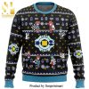 Digimon Pixel Premium Manga Anime Knitted Ugly Christmas Sweater