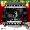 Doc Holliday Tombstone Say When Knitted Ugly Christmas Sweater – Black