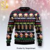 Doctor Who Tardis Wreath Knitted Ugly Christmas Sweater