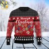 Dog Pawprint Knitted Ugly Christmas Sweater