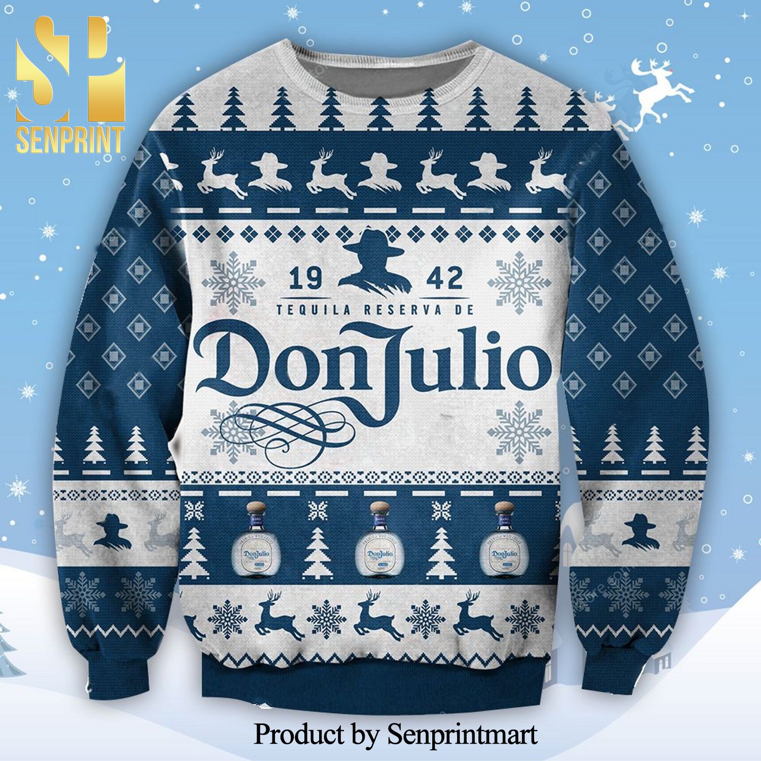 Don Julio Tequila Knitted Ugly Christmas Sweater