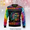 Don’t Worrry Be Happy Car Knitted Ugly Christmas Sweater