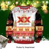 Dos Equis Beer Reindeer Christmas Knitted Ugly Christmas Sweater