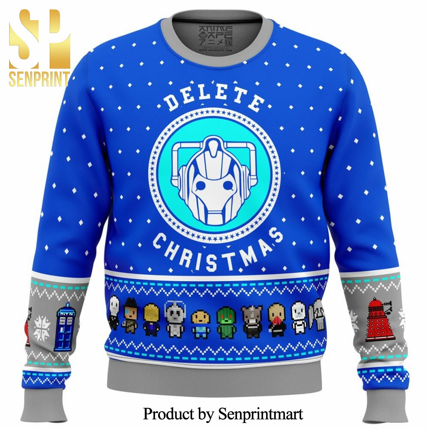 Dr Who Dalek Knitted Ugly Christmas Sweater