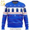 Dr Who Tardis Door Knitted Ugly Christmas Sweater