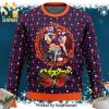 Drummer Santa Claus Merry Rockin Christmas Knitted Ugly Christmas Sweater
