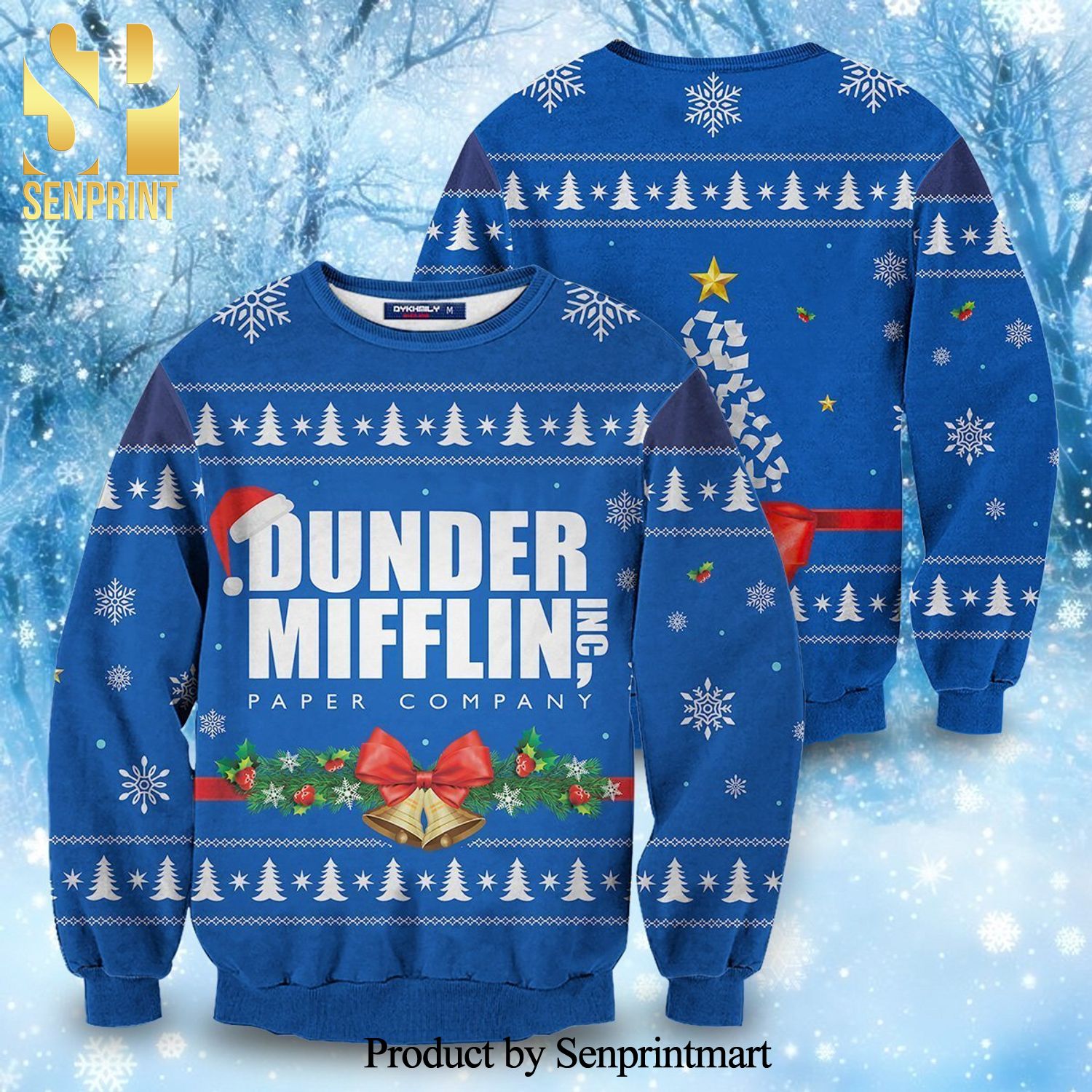 Dunder Mifflin Paper Company The Office Knitted Ugly Christmas Sweater
