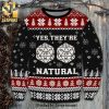 Dungeons And Diners And Dragons And Drive-Ins And Drives Knitted Ugly Christmas Sweater