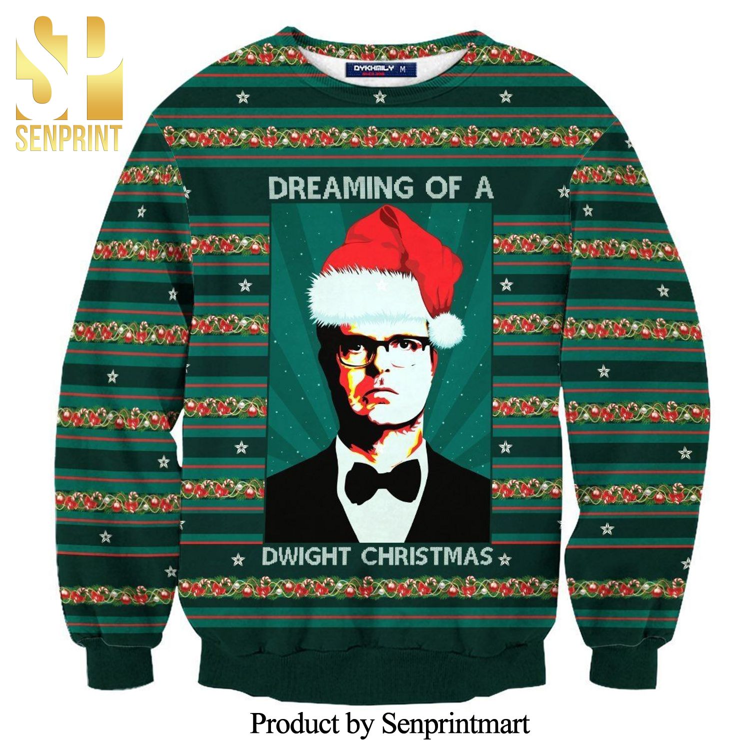Dwight Schrute The Office Dream Of Christmas Knitted Ugly Christmas Sweater