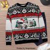 Eagle Rare Bourbon Whiskey Pine Tree And Reindeer Knitted Ugly Christmas Sweater – Black White
