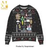 Elf Movie Santa I Know Him Snowflake Knitted Ugly Christmas Sweater
