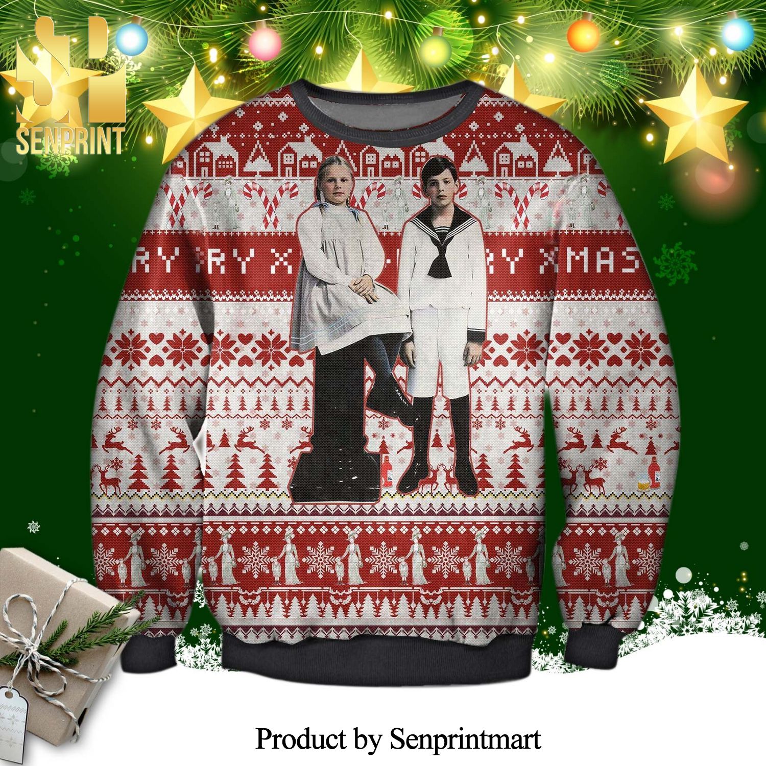 Emelie And Alexander Fanny Och Alexander Knitted Ugly Christmas Sweater