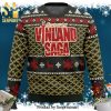 Epic Christmas Vinland Saga Text Manga Anime Knitted Ugly Christmas Sweater