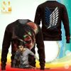 Eren Yeager Anime Attack On Titan Knitted Ugly Christmas Sweater