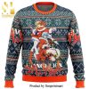 Evangelion Alt Text Manga Anime Knitted Ugly Christmas Sweater