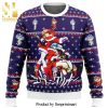 Evangelion Holiday Chibi Sprites Premium Manga Anime Knitted Ugly Christmas Sweater