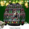 Evil Dead Movie Santa And Snowflake Pattern Knitted Ugly Christmas Sweater – Black