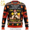 Fairy Tail Natsu All Fired Up Knitted Ugly Christmas Sweater