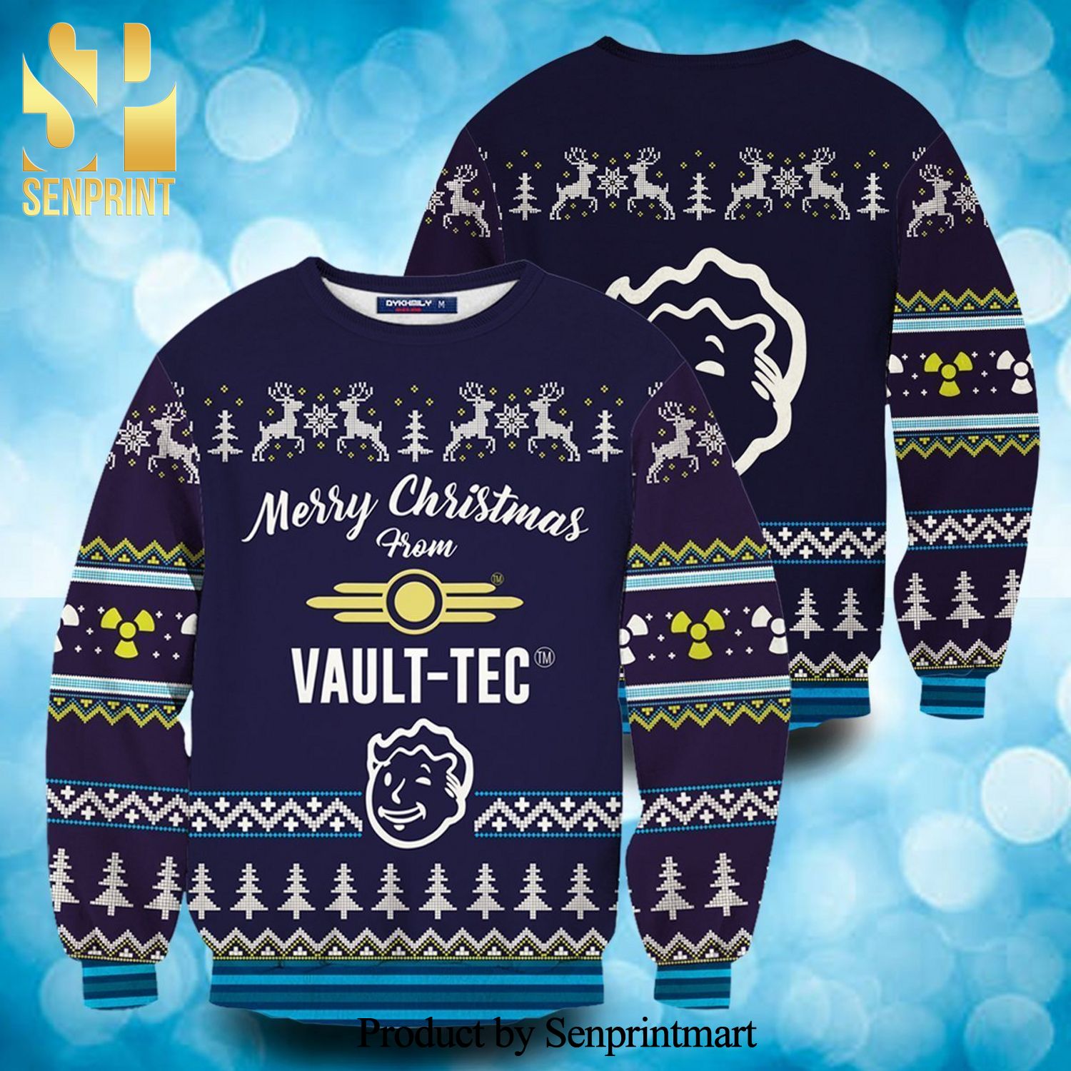 Fallout Dweller Boy Knitted Ugly Christmas Sweater