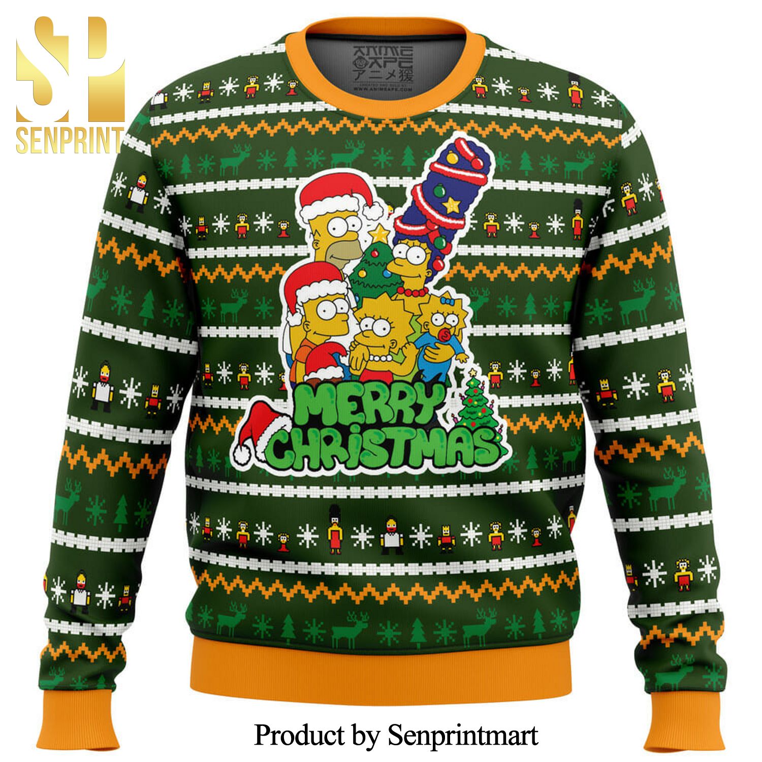 Family Tradition The Simpsons Knitted Ugly Christmas Sweater