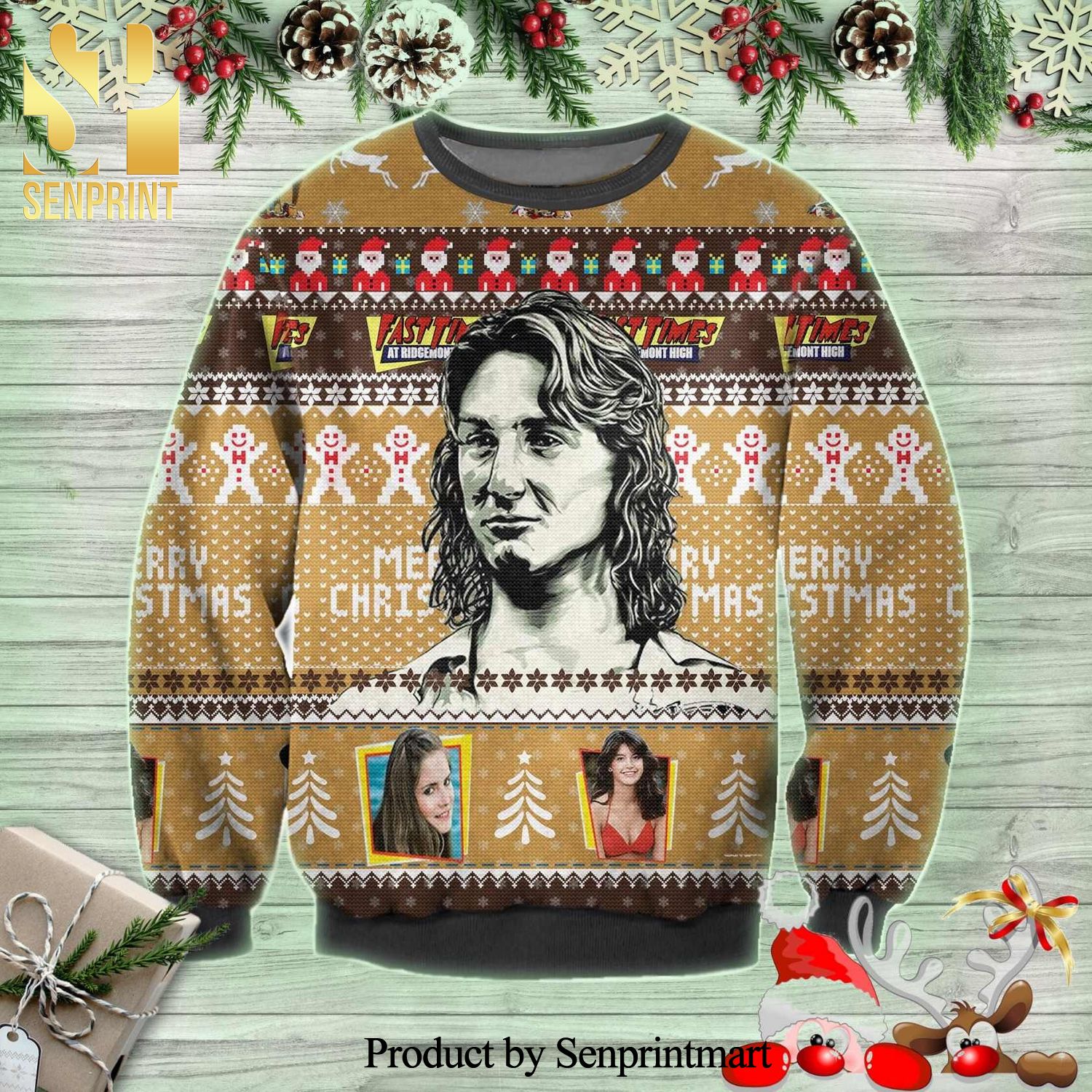 Fast Times At Ridgemont High Knitted Ugly Christmas Sweater