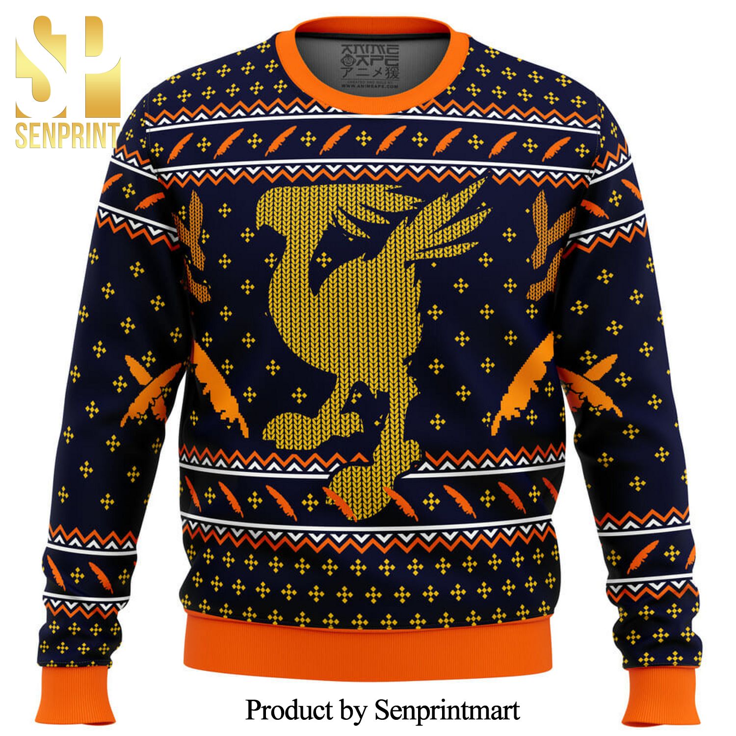 Final Fantasy Chocobo Knitted Ugly Christmas Sweater