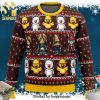 Fireball Cinnamon Whisky Snowflake Knitted Ugly Christmas Sweater