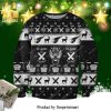 Final Fantasy Pixel Chibi Characters Knitted Ugly Christmas Sweater