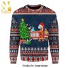 Fireball Red Hot Whisky Knitted Ugly Christmas Sweater