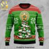 Flamingo Reindeer Knitted Ugly Christmas Sweater
