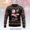 Flamingo Snow Ginger House Knitted Ugly Christmas Sweater