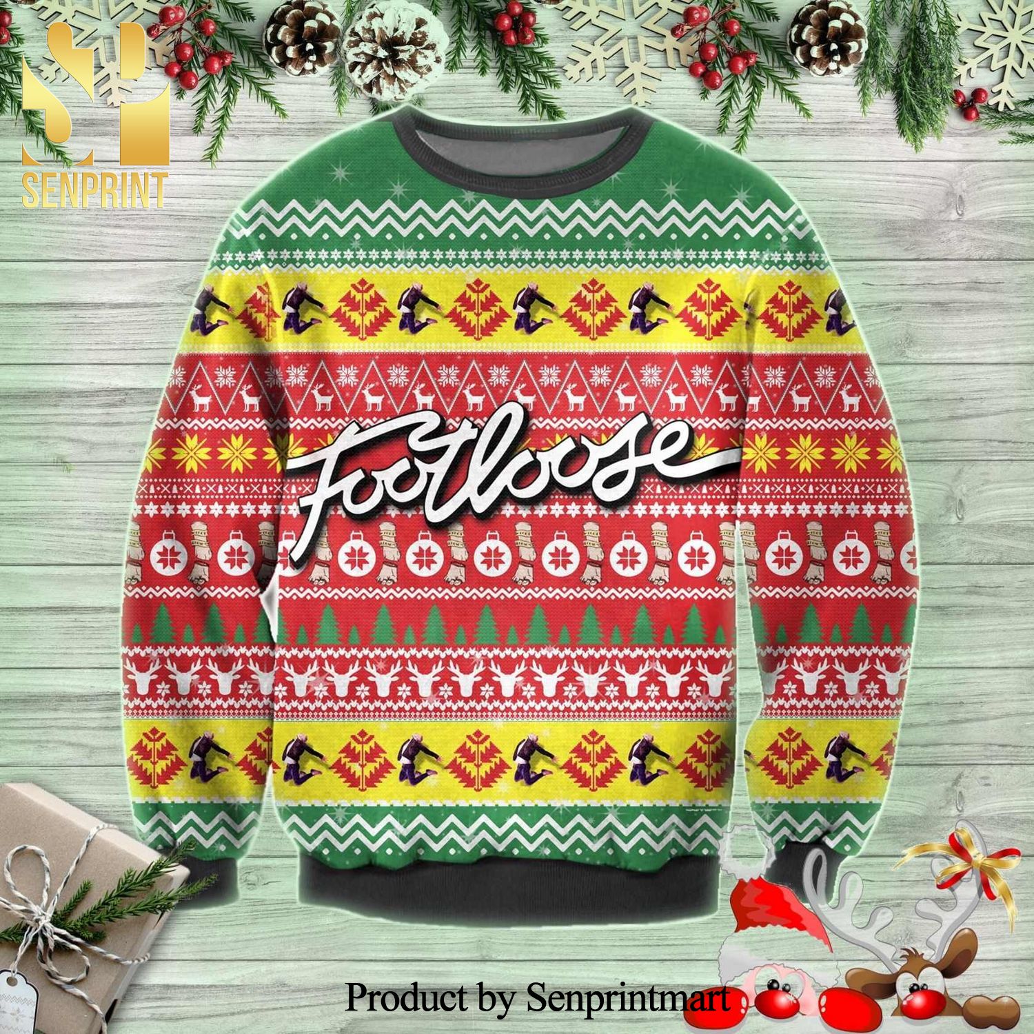 Footloose The Movie Knitted Ugly Christmas Sweater