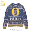 Foster’s Beer Blue Knitted Ugly Christmas Sweater