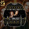 Fox Mulder Dana Scully The X Files Knitted Ugly Christmas Sweater