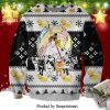Fred Wreath The Flintstones Knitted Ugly Christmas Sweater