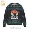 Friday The 13th Jason Voorhees Mask Knitted Ugly Christmas Sweater – Black