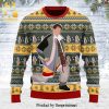 Friends Eat Like Joey Dress Like Rachel Knitted Ugly Christmas Sweater