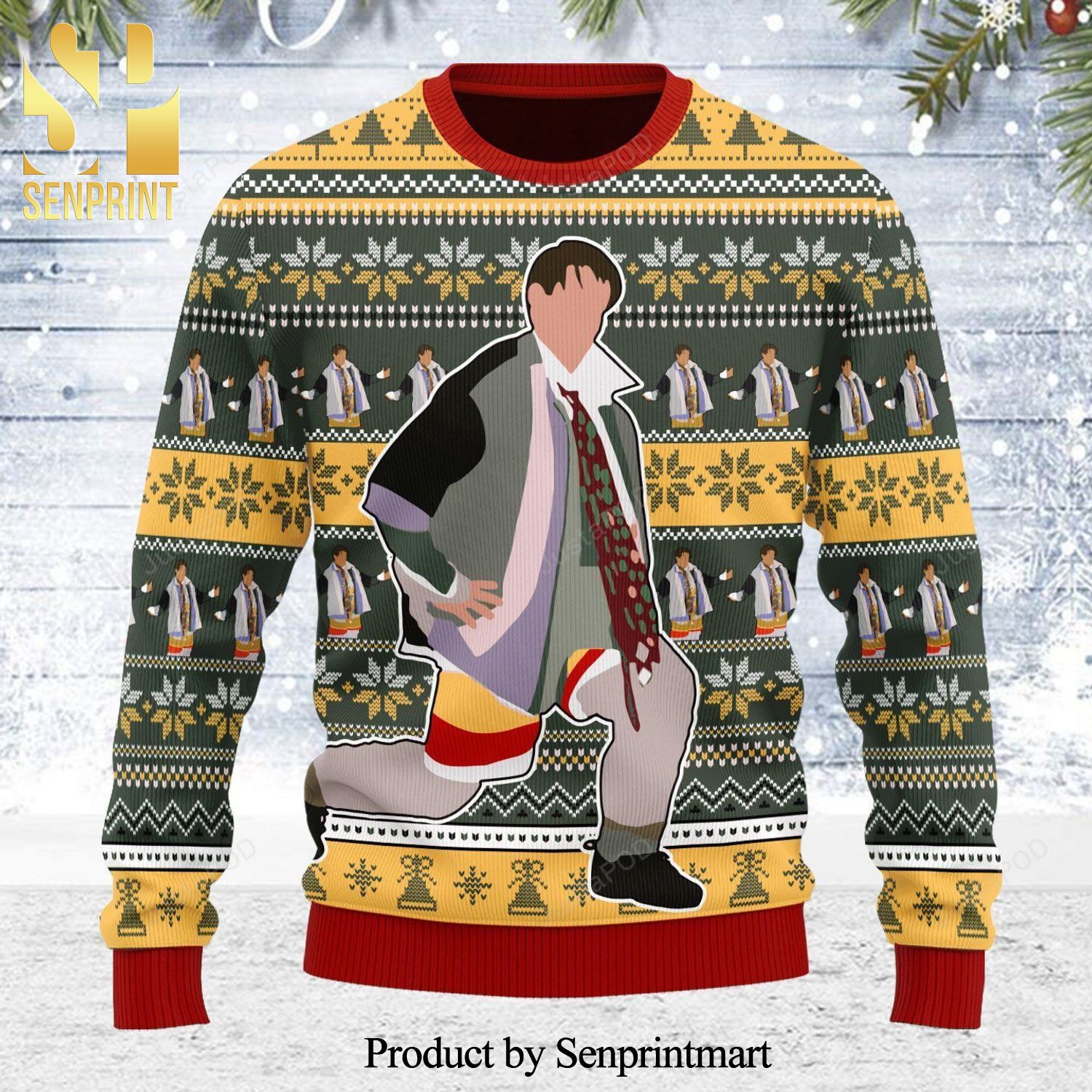 Friends Could I Be Wearing Anymore Clothes Premium Knitted Ugly Christmas Sweater