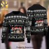 Friends Series The One Where It’s Christmas Snowflake Knitted Ugly Christmas Sweater – White Navy