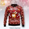 Funny Cat I Will Destroy Christmas Knitted Ugly Christmas Sweater