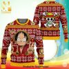 Funny Luffy One Piece Manga Anime Knitted Ugly Christmas Sweater