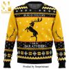 Game Of Thrones House Black And White Knitted Ugly Christmas Sweater