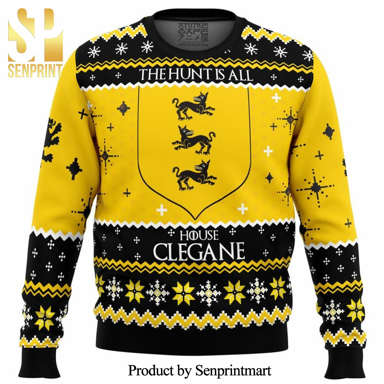 Game Of Thrones House Clegane Knitted Ugly Christmas Sweater