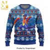 Garchomp Pokemon Manga Anime Knitted Ugly Christmas Sweater