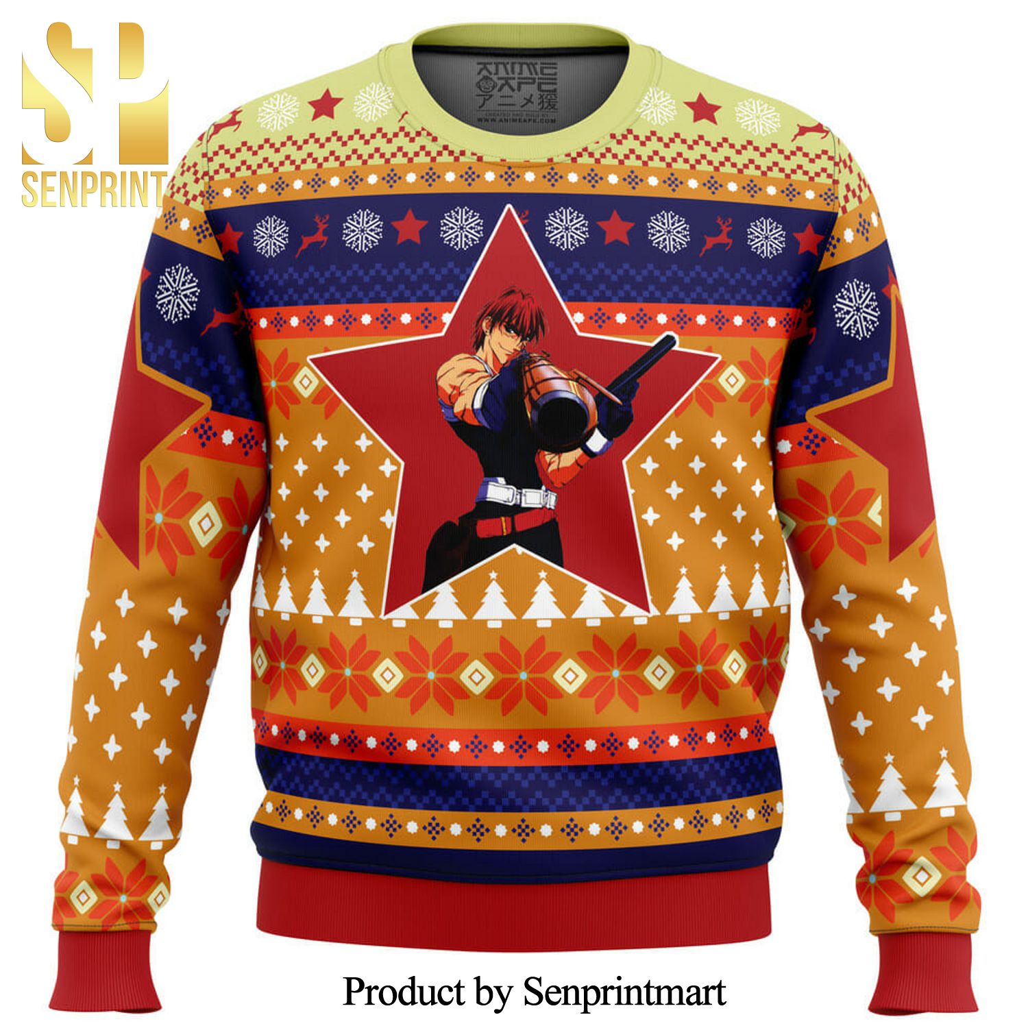 Gene Starwind Outlaw Star Knitted Ugly Christmas Sweater
