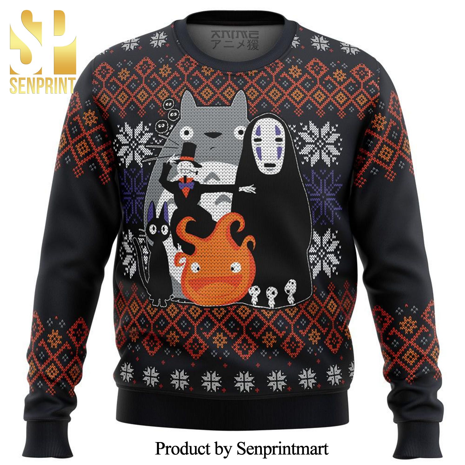 Ghibli Miyazaki Premium Knitted Ugly Christmas Sweater